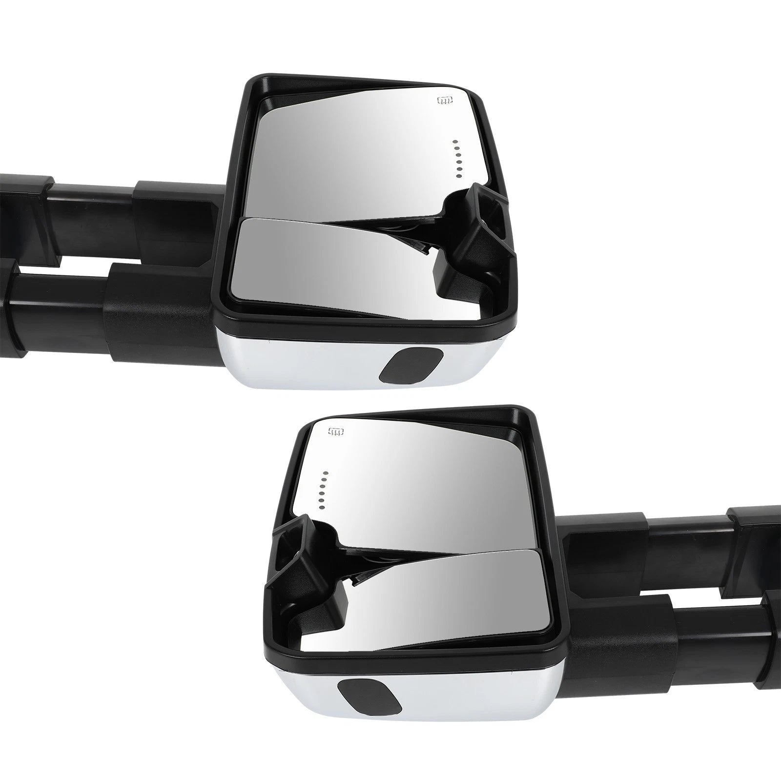 Chrome Power Heated Tow Mirrors with Dynamic Signal Light for Toyota Tundra (2007–2017)