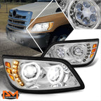 Dual Halo Rings LED DRL Projector Headlights for Hino 338 268 258 (2006–2017)