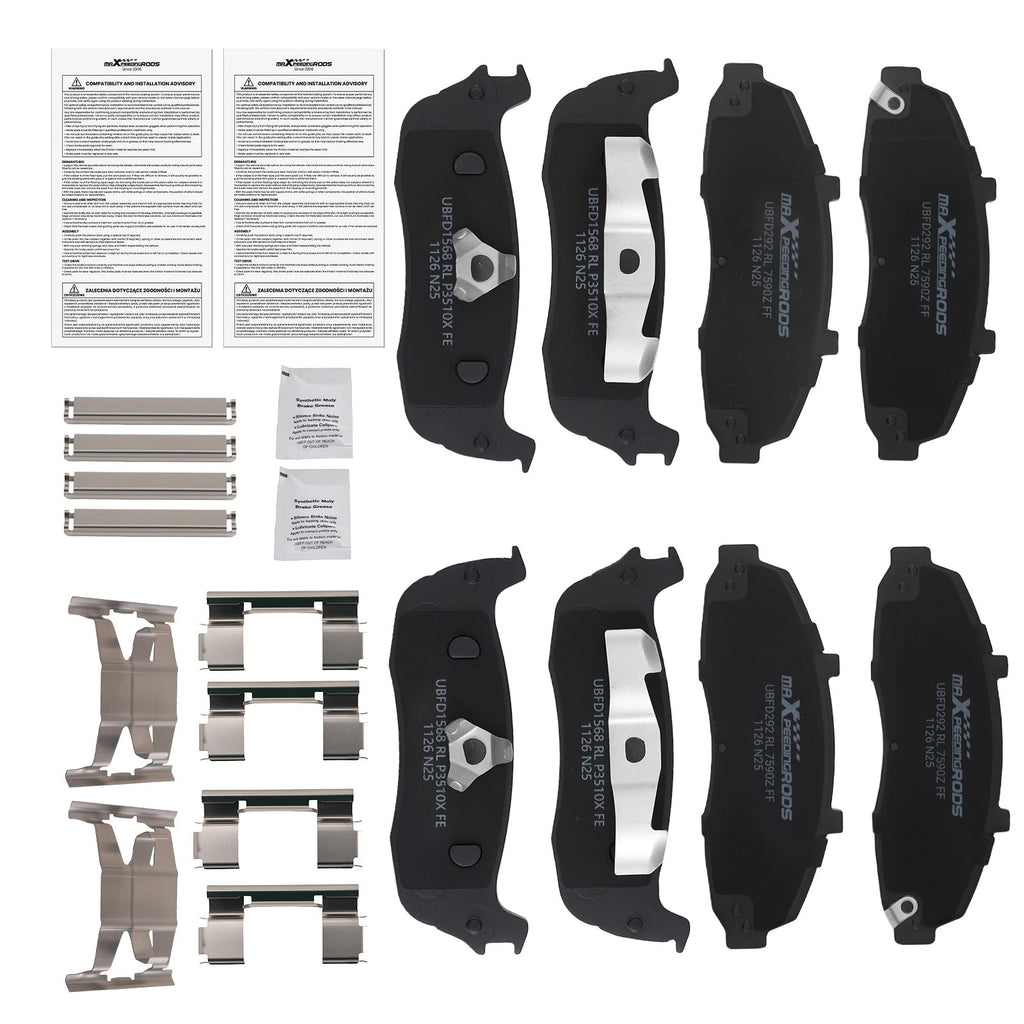 Set of 4 Brake Pads for Ford F-150 (1999–2004) Lincoln Blackwood (2002)