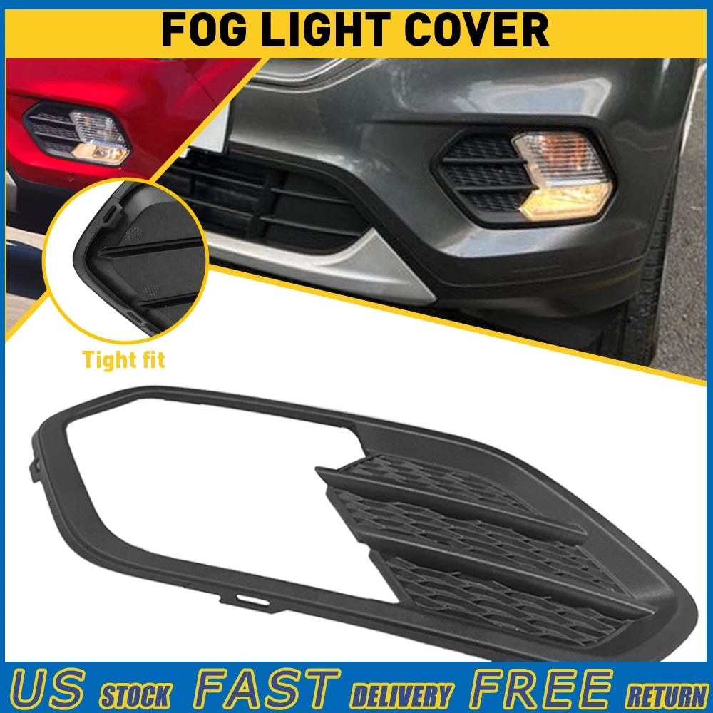 Left Fog Light Grille Cover Bezel for Ford Escape Kuga (2017–2019)
