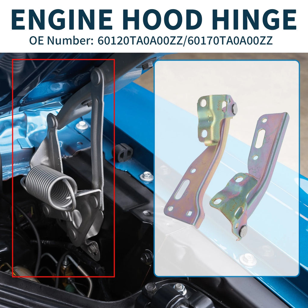 Hood Hinges Set of 2 for Honda Accord (2008–2012) No. 60120TA0A00ZZ