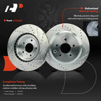 Set of 4 Drilled Brake Rotors for Nissan 350Z (2003–2008)