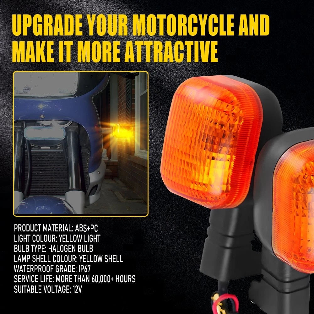 2X Rear Amber Turn Signal Lights for BMW F 650 Funduro (1996–2003) EXV