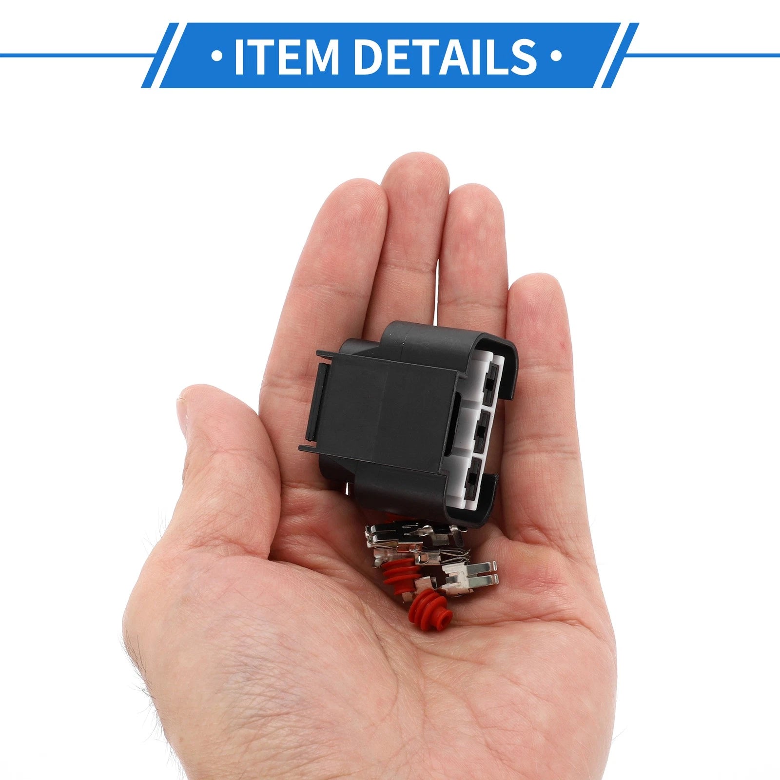 Set of 1 3 Pin Radiator Cooling Fan Connector Plug for Hyundai Kia