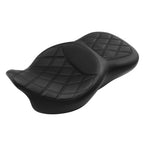 Black Driver Passenger Seat for Harley Touring Road Glide King (2009–2023)