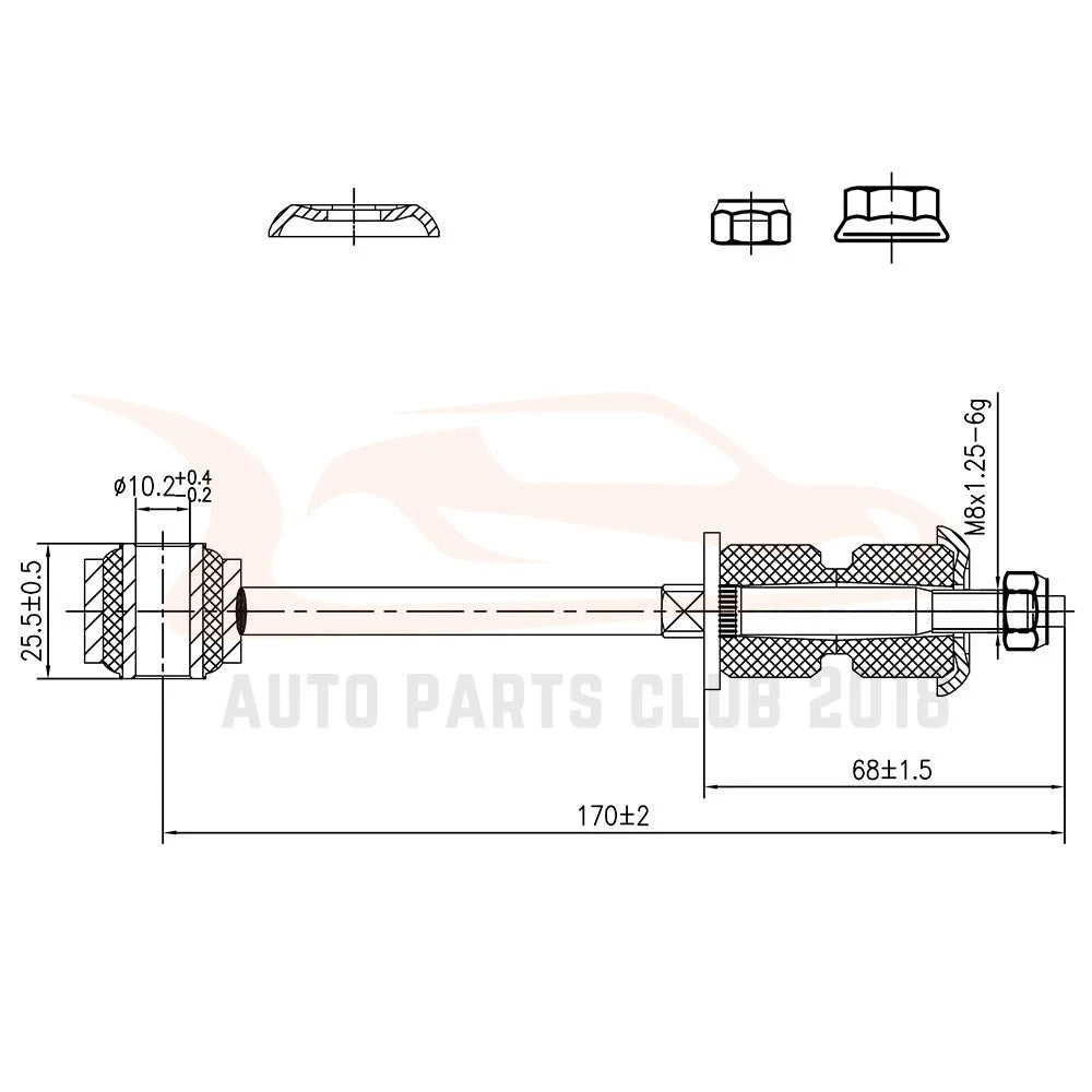 10PCS Sway Bars Upper Control Arms for Mercury Cougar