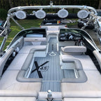 Swim Platform Cockpit Mat for Mastercraft XT23 (2017) - EVA Foam Teak Flooring