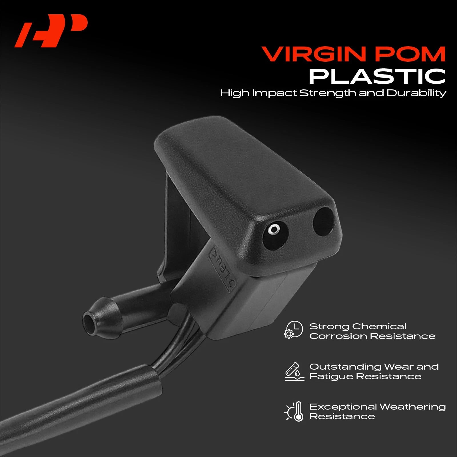 Heated Front Right Windshield Washer Nozzle for Mercedes-Benz