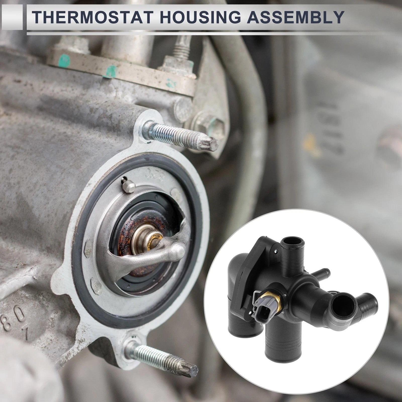 Engine Coolant Thermostat Housing Assembly for Ford Ranger 2.2 TDCI (2011–2024)