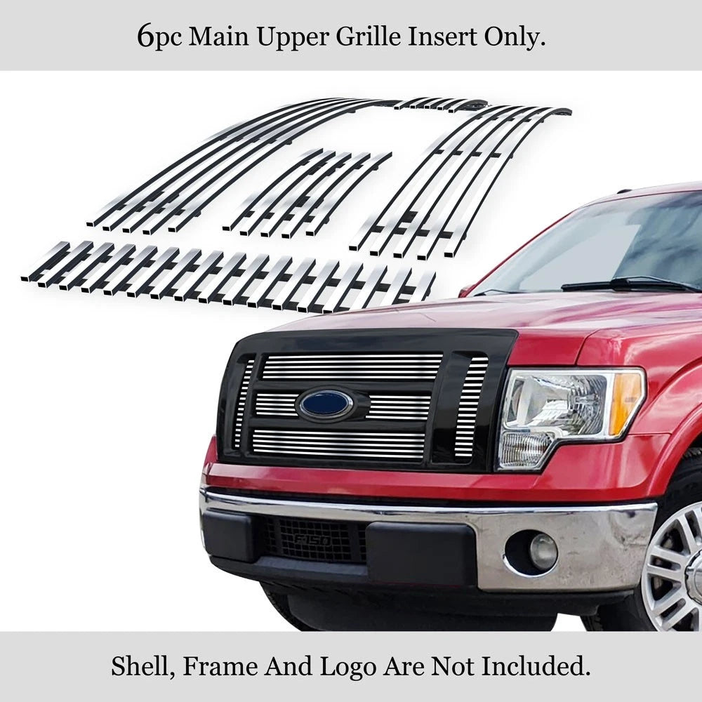 Stainless Upper Chrome Billet Grille for Ford F-150 (2009-2012)