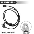 2X ABS Wheel Speed Sensor 8E0927807B for Audi A4 1.8L (2000–2005)