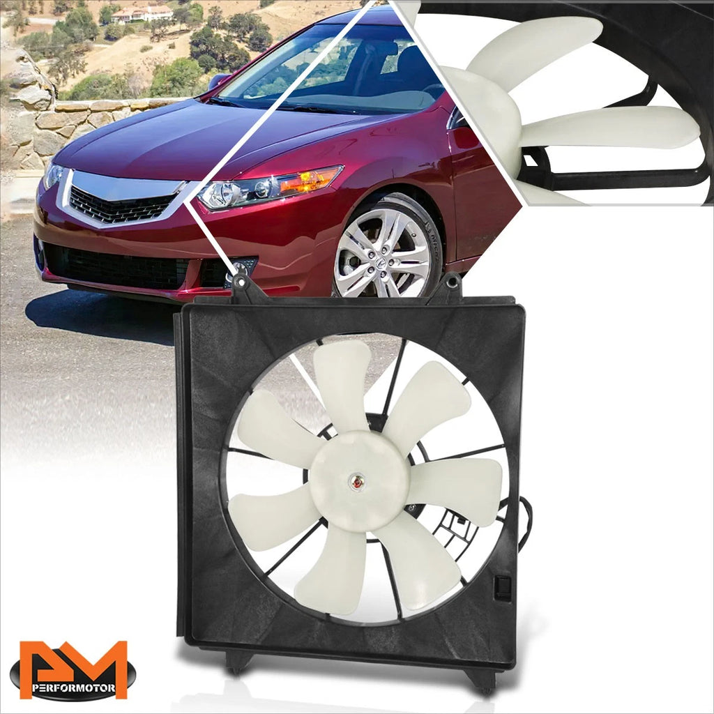 A/C Condenser Cooling Fan Assembly for TSX/Accord/Crosstour 2.4L (2008–2015)