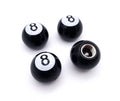 Valve Stem Caps Tire Wheel Set for Hot Rod Car Truck ATV (Black/White)