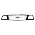 Replacement Black Matte/Ready to Paint Plastic Front Grille-See Compatible Chart