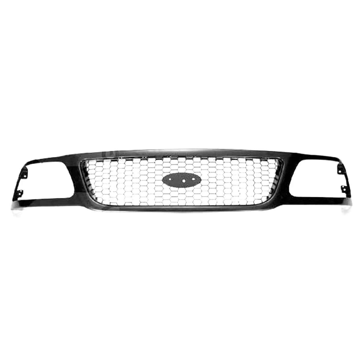 Replacement Black Matte/Ready to Paint Plastic Front Grille-See Compatible Chart