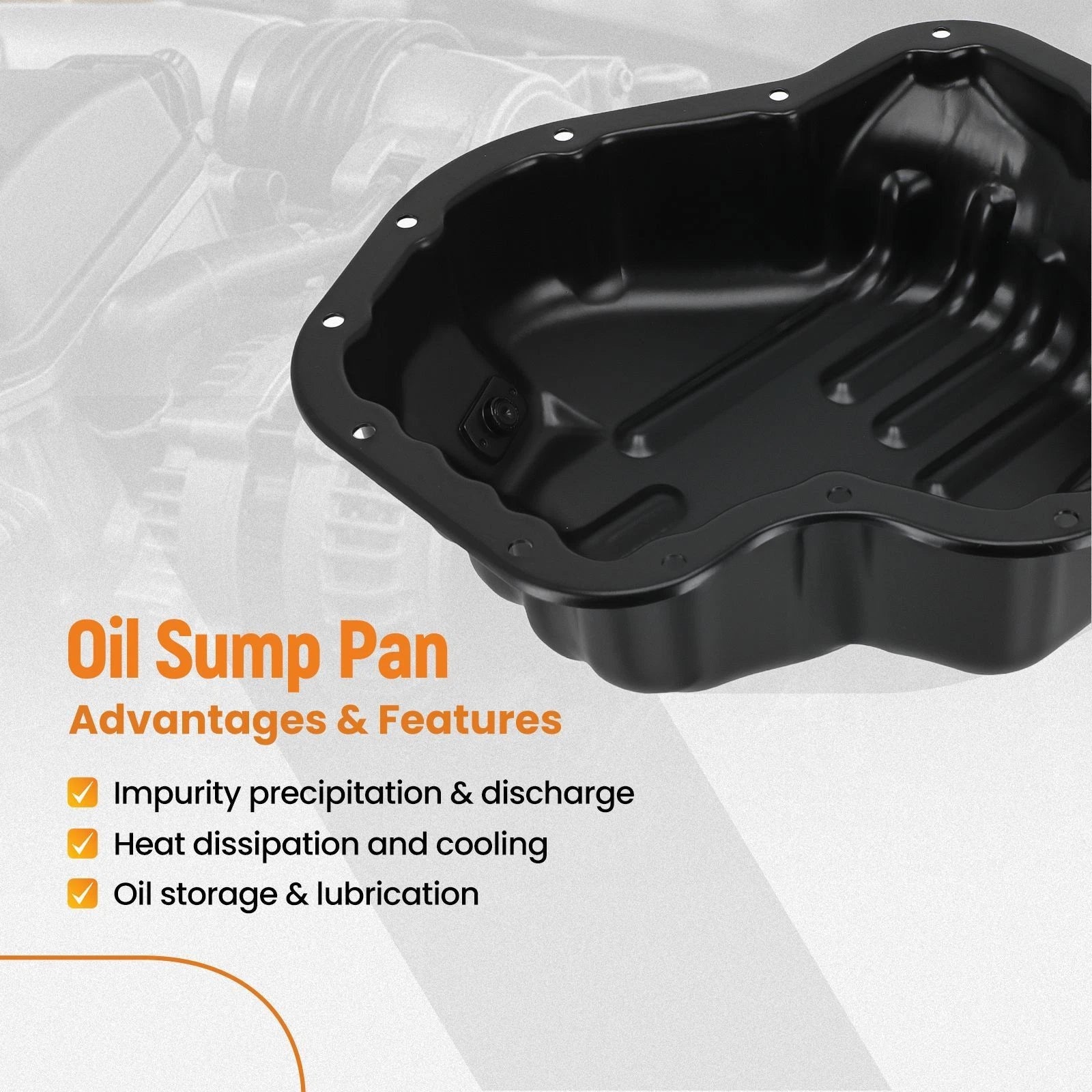Transmission Oil Pan for Hyundai Accent Elantra GT Kona (2018–2020)