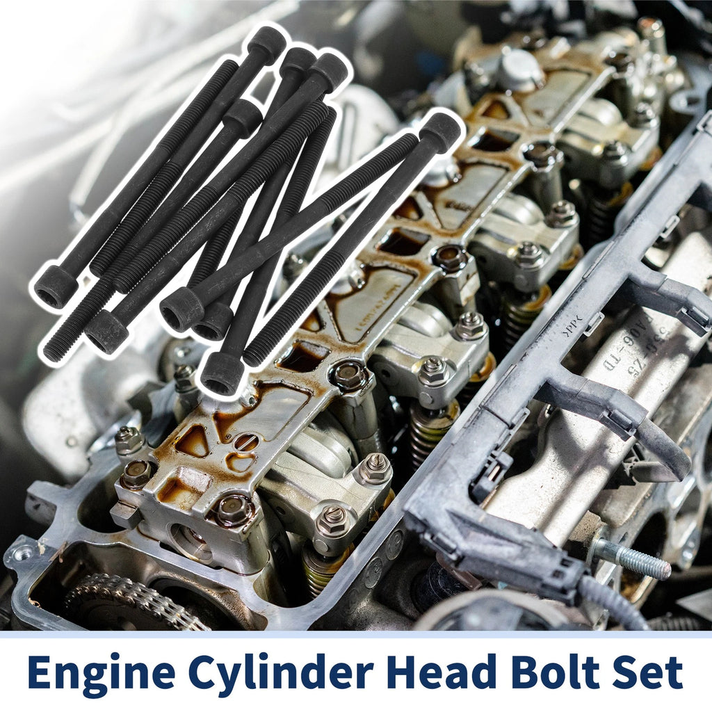 Set of 10 Engine Cylinder Head Bolts for Toyota Corolla 1.8L L4 (2009–2020) No. ES 72434