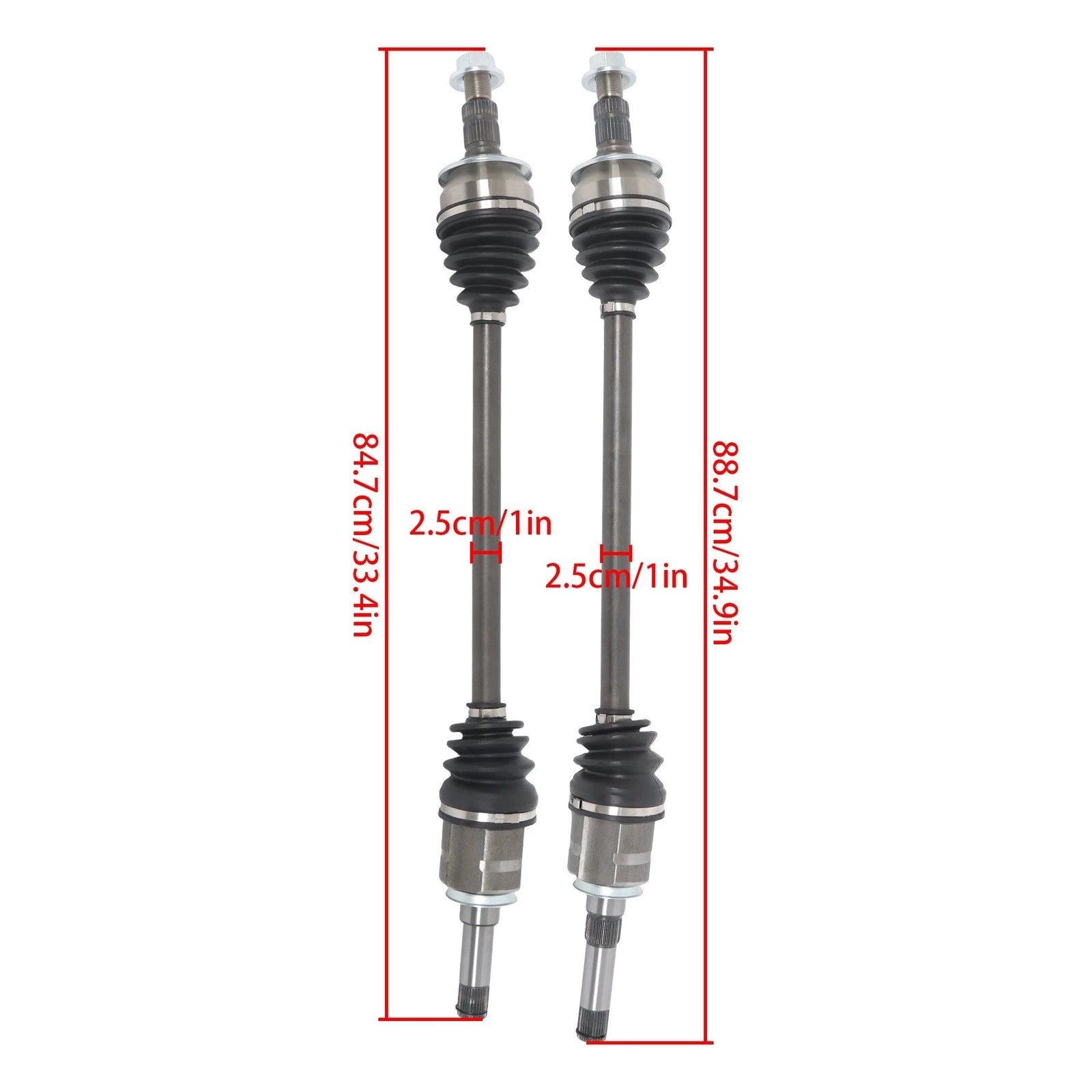Set of 2 CV Axle Assemblies for Cadillac SRX (2013–2016) NCV10295