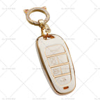 TPU 6-Button Key Fob Cover for Hyundai Sonata Tucson Santa Fe (2011–2023)