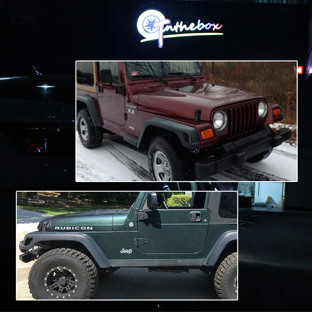 Smoked Side Marker Signal Light Lamps Housing Kit for Jeep Wrangler TJ (1997–2006)