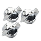 3 x Chrome A/C Heater Control Knob for Peterbilt 330 335 357 367 375 378 379 384