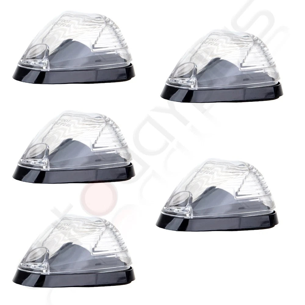 Set of 5 Cab Marker Roof Clearance Lights for Ford F-250 F-350 F-450