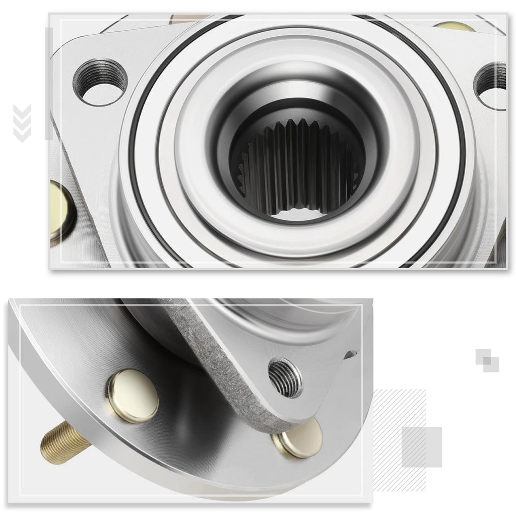 Front Wheel Hub Bearing Kit w/ ABS Sensor for Infiniti QX56/Nissan Titan (2004–2007)