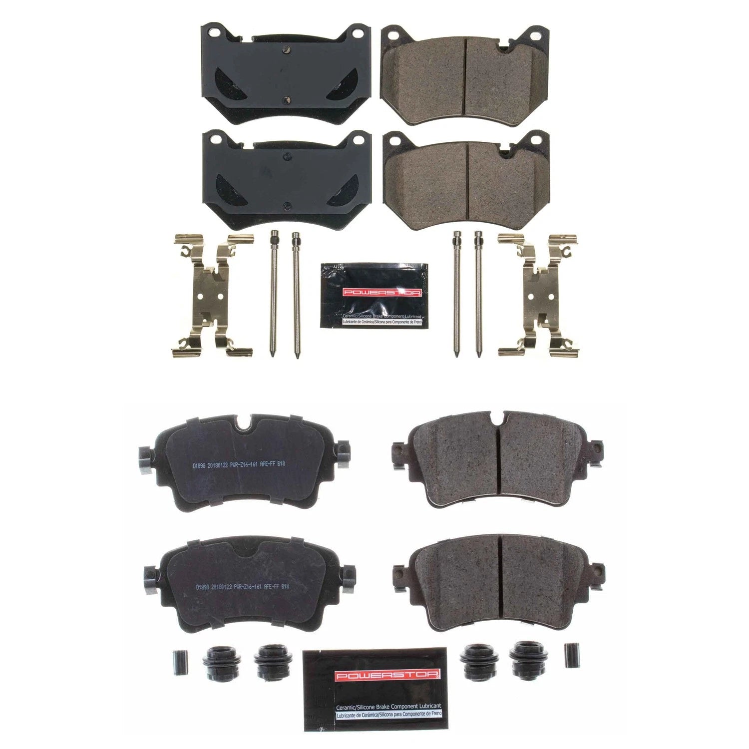 PowerStop Z23 Carbon-Fiber Ceramic Brake Pads Kit for Audi Q5 (2018–2023)