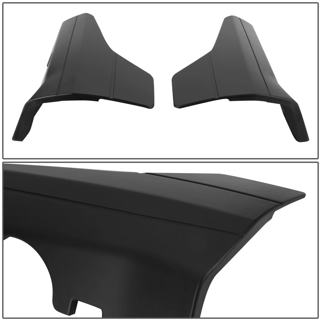 Rear Matte Black Door Side Skirt Panel Splitters for Tesla Model 3 (2017–2022)