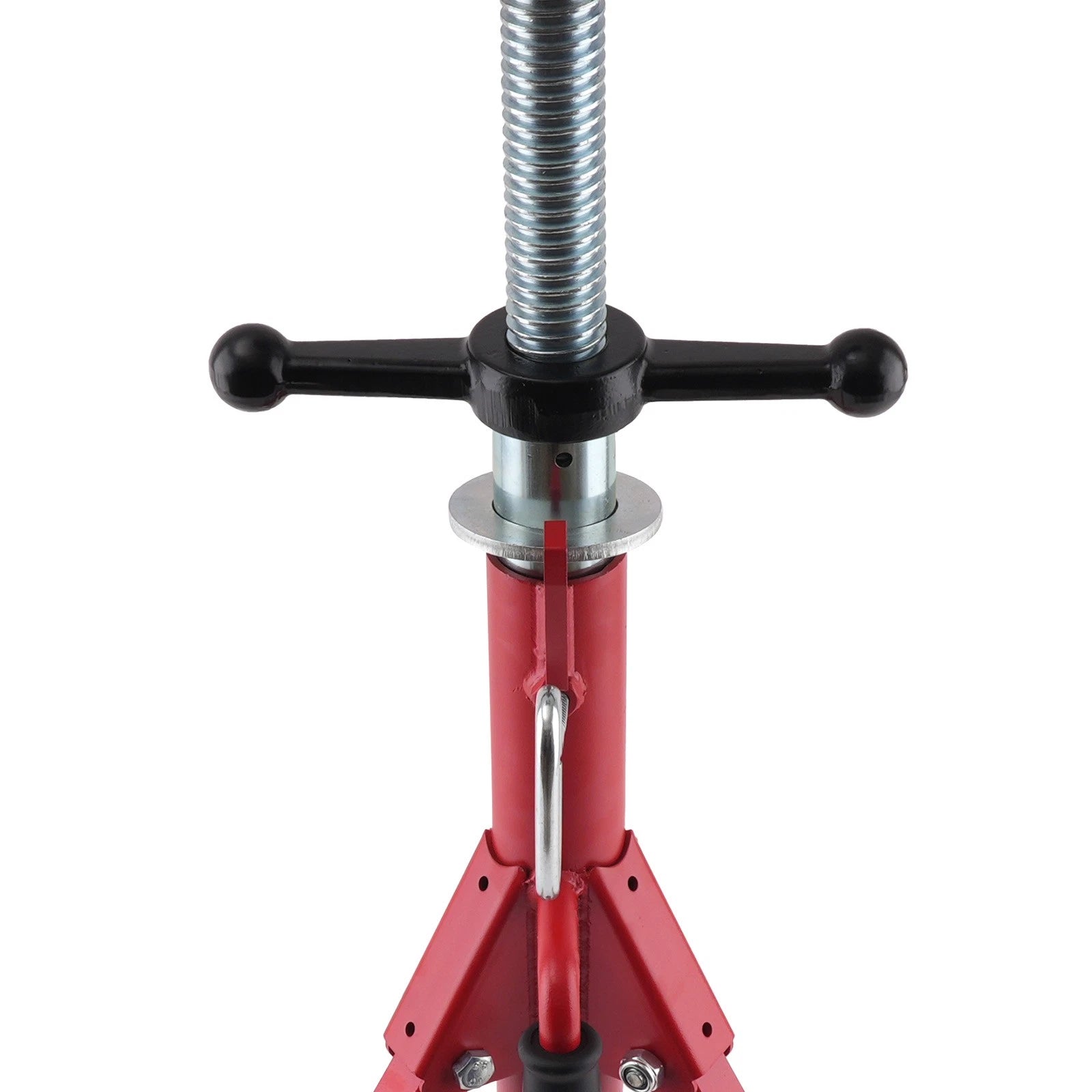 Steel Adjustable Pipe Stand V-Head Tripod Jack 28-52in 2500lbs Capacity