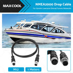 NMEA2000 Drop Cable 5-Core Female to Male for Marine Boat (1m)