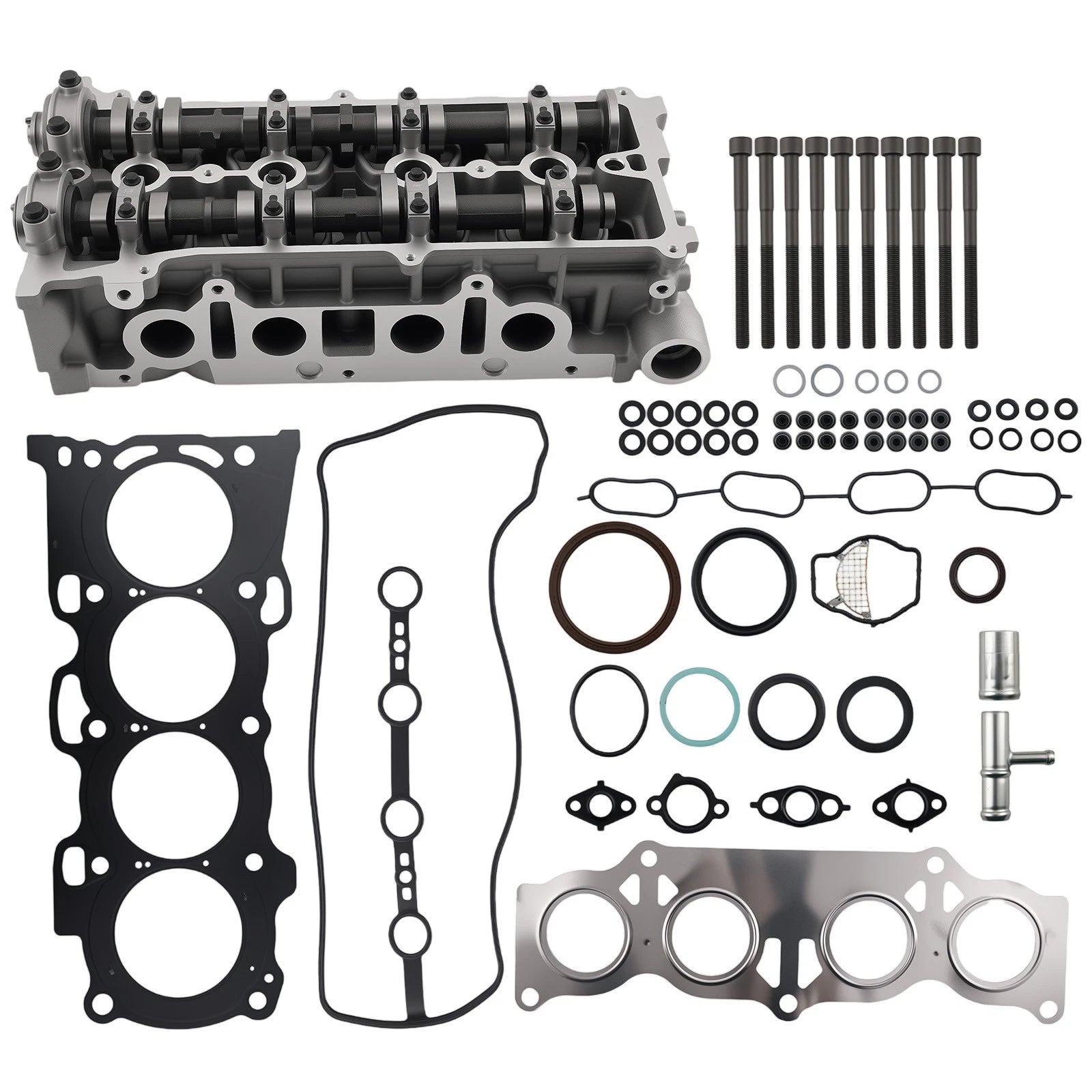 Cylinder Head + Head Gasket Set + Timing Chain Kit for Toyota Highlander (2001–2007)
