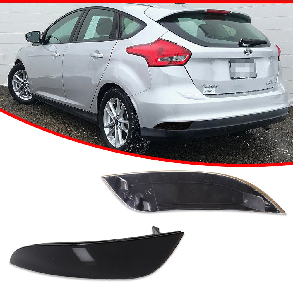 Smoked Rear Bumper Reflector Panel for Ford Focus Hatchback (2015–2018)