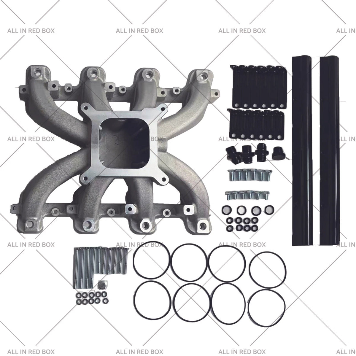 Intake Manifold w/ Fuel Rail for Chevy GM LS1 LS2 LS6