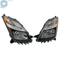 Set of 2 Black Halogen Headlights for Toyota Prius (2006–2009)