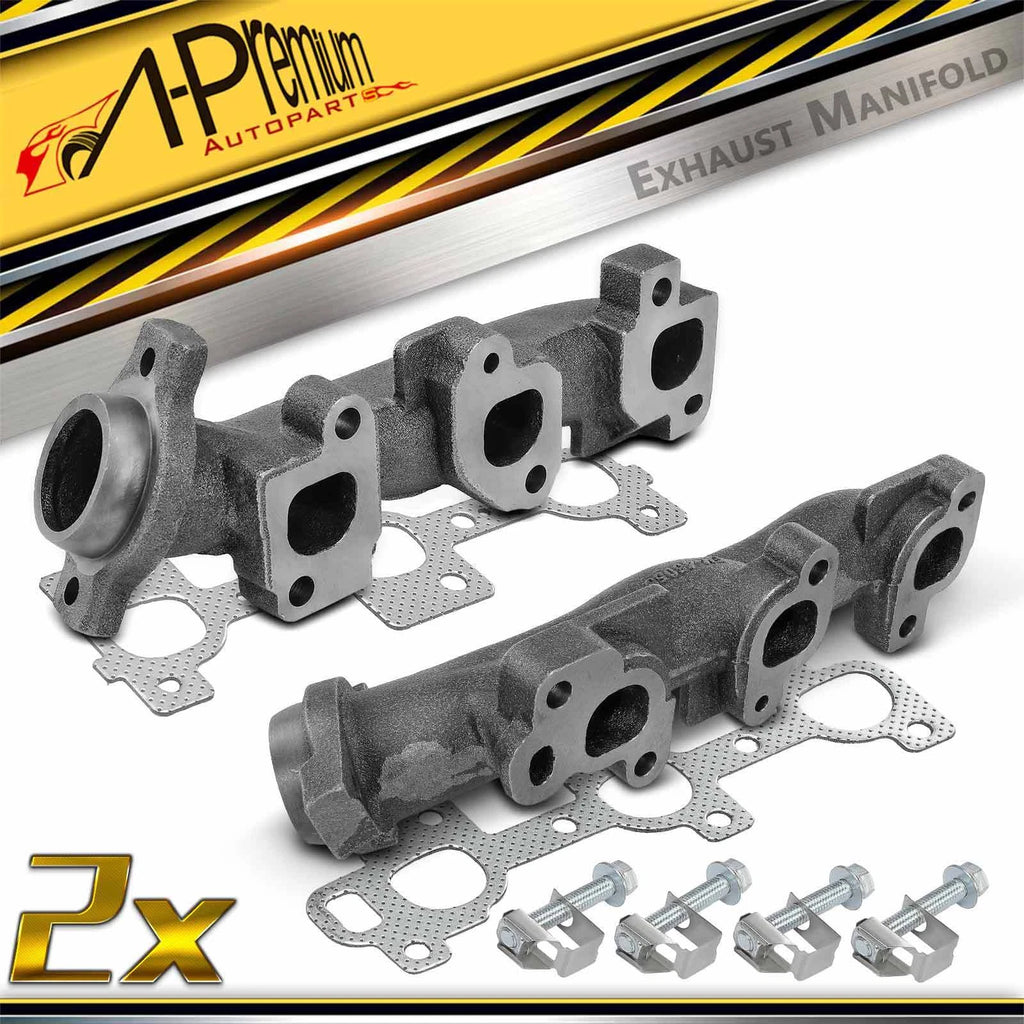 2X Exhaust Manifold with Gasket for Ram 1500 Dodge Dakota 