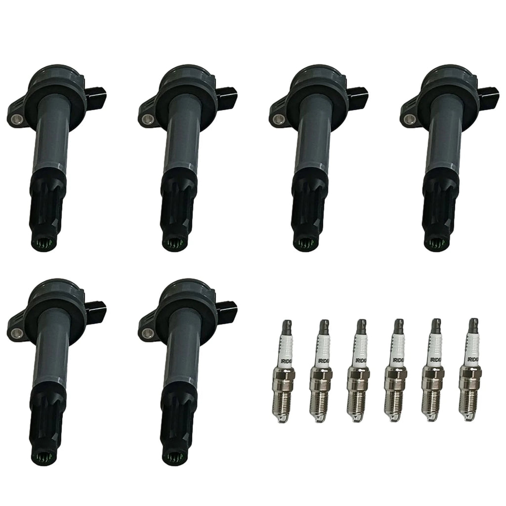 Set of 6 Ignition Coils & Spark Plugs for Mercury Ford Escape Fusion (2001–2012)