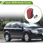 Dodge Journey Gear Shift Knob Cover 2011-2020 Red Carbon Fiber