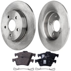 Rear Brake Disc Rotors and Pads Kit for Ford Focus (2012–2018)