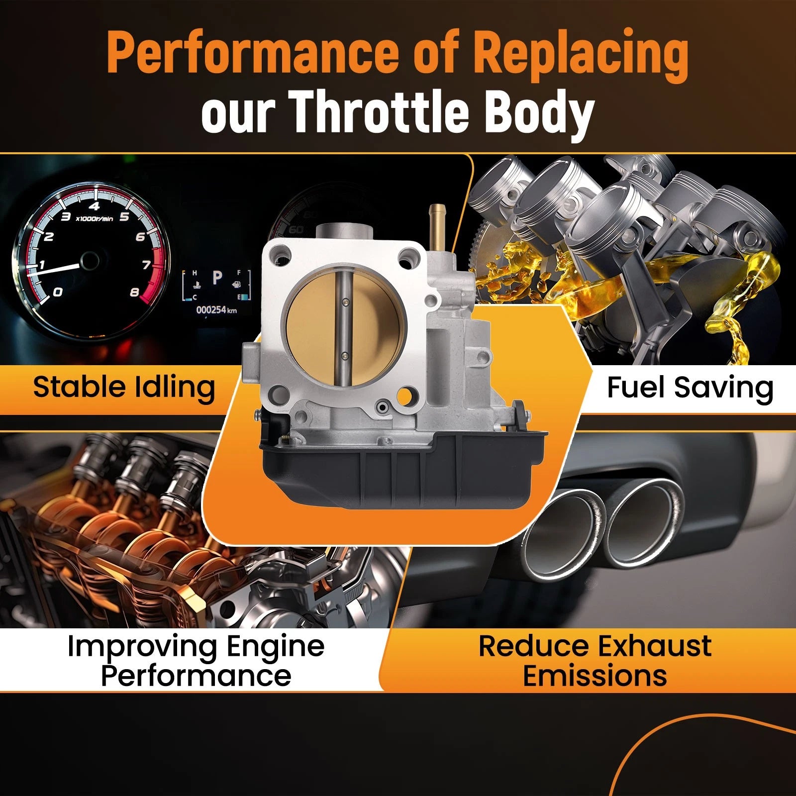 Throttle Body for Acura ILX TLX Honda Accord CR-V 2.4L (2013–2022) S20234 672010