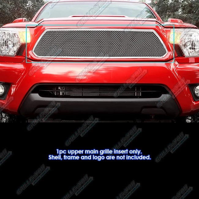 Stainless Steel Chrome Mesh Grille Insert for Toyota Tacoma (2012–2015)