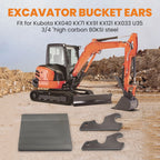 Quick Attach Bucket Ears for Kubota KX040 KX71 KX91 KX121 KX033 U35 (2015–2023)
