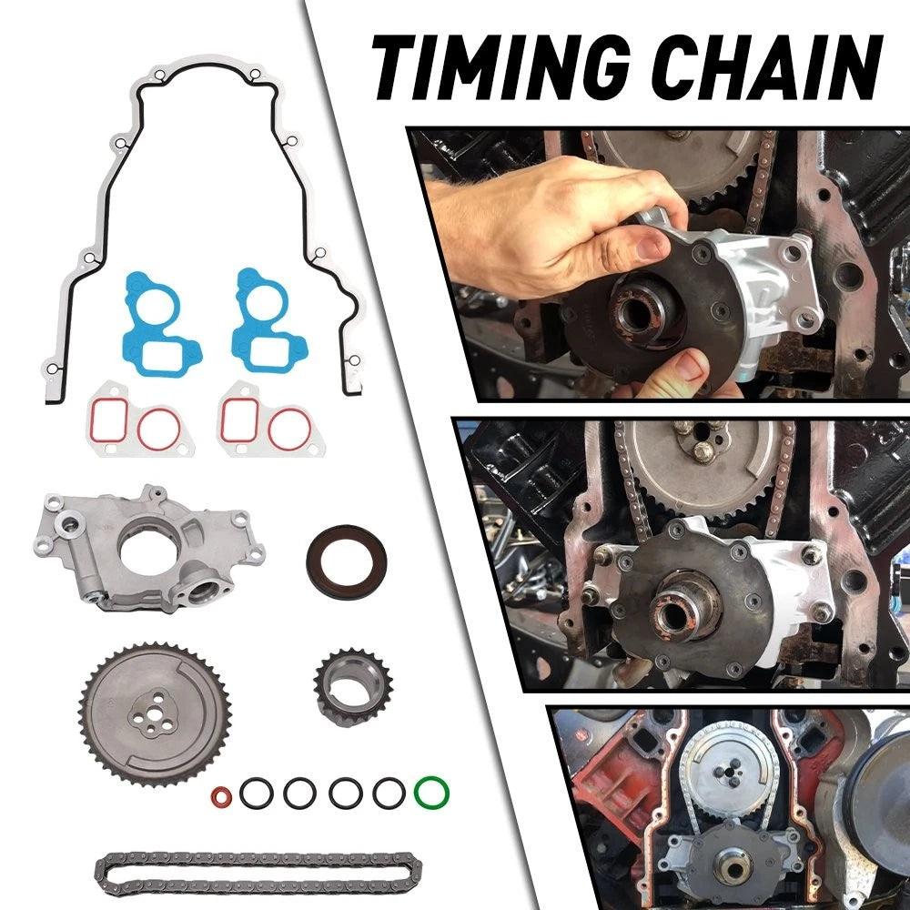 Timing Chain Kit with Oil Pump for Silverado 1500/2500/3500 (1999–2015)