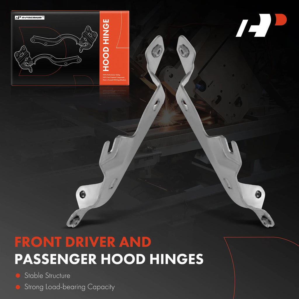 2X Hood Hinges for Chevy Malibu (2008-2012)