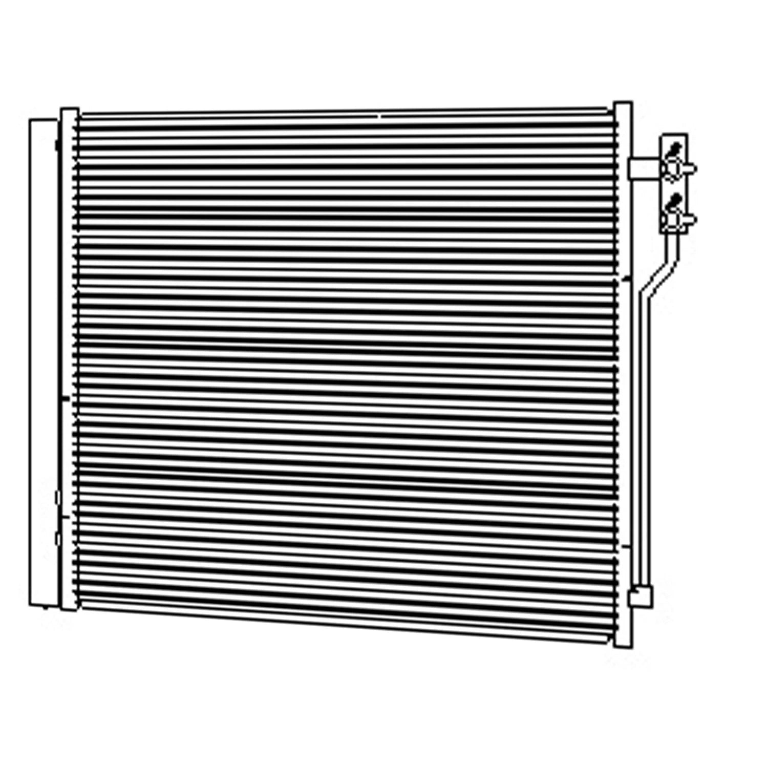 Replacement Condenser Repair Part for 2012-2016 BMW 5 Series (2011+)