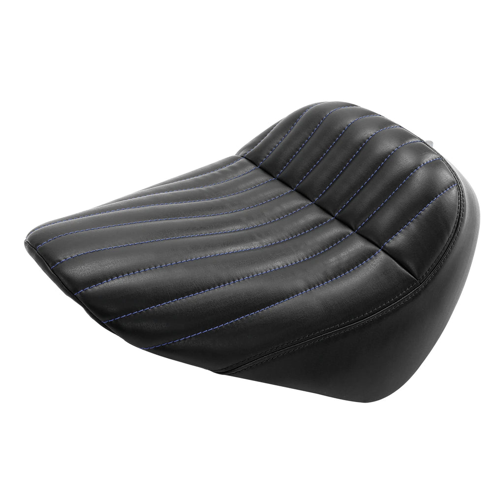 Rider Driver & Passenger Seats for Harley Street Bob (2018–2024) Blue Stitching