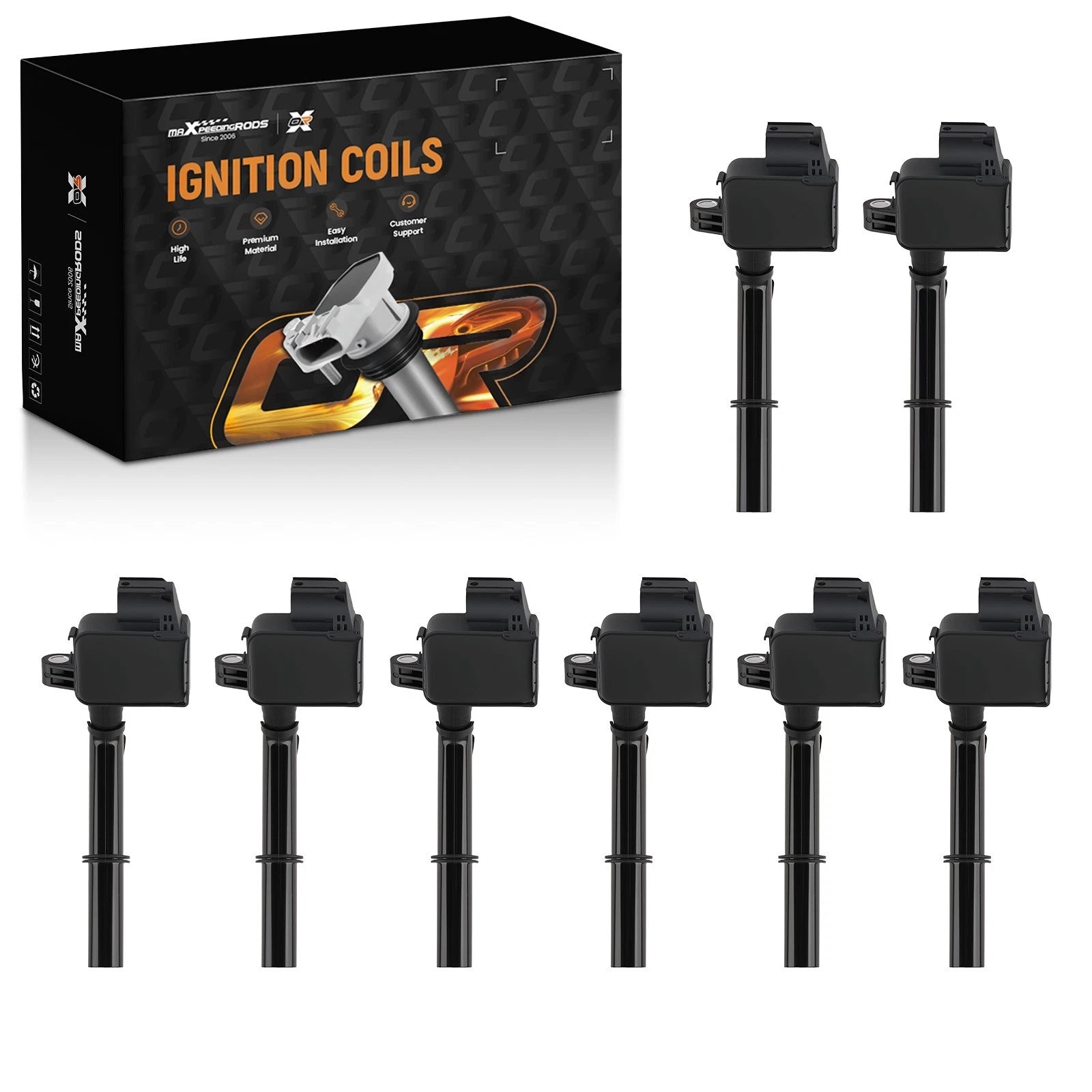 Set of 8 Ignition Coils for Mercedes CLS550 E550 (2012–2018)
