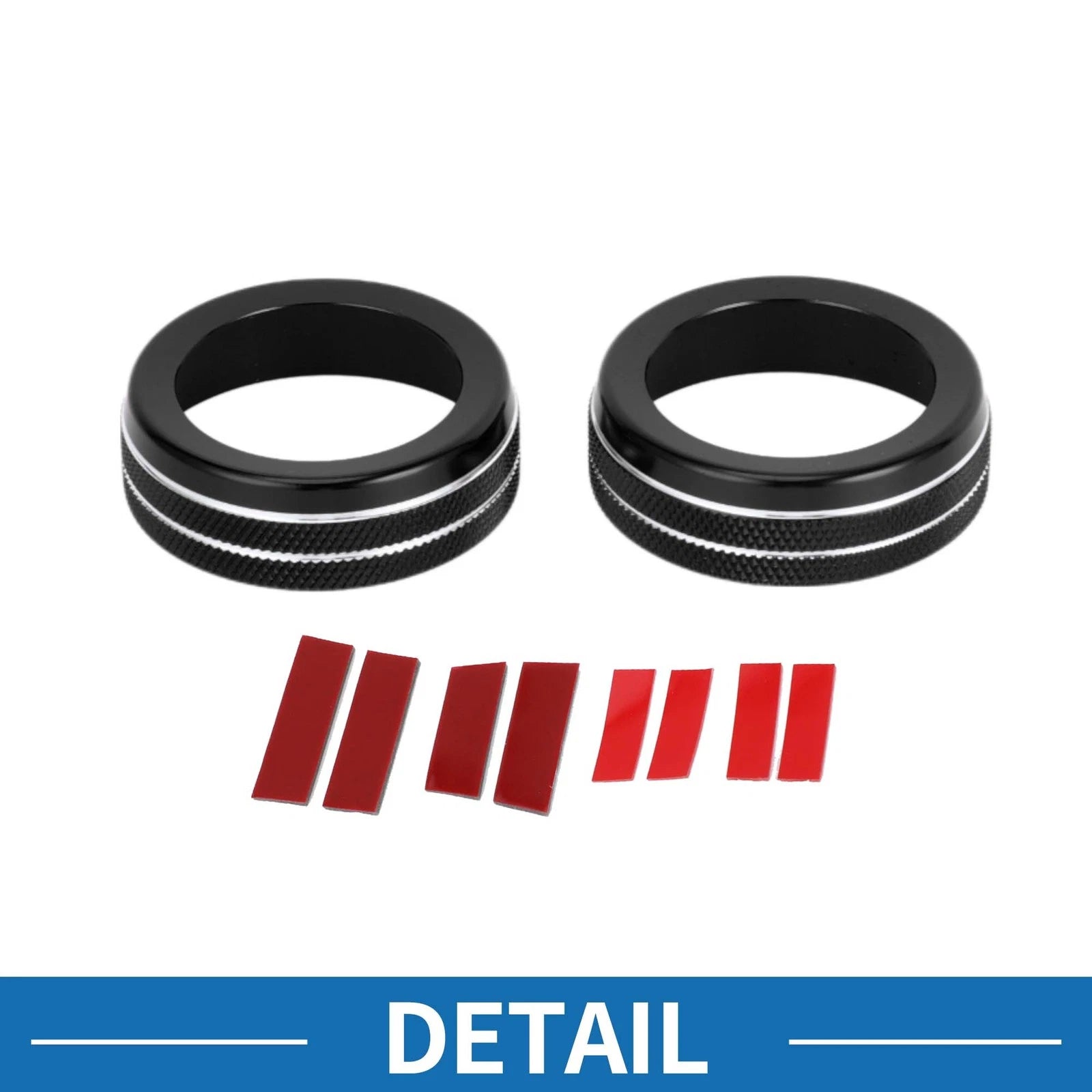 2X AC Climate Heater Switch Knob Cover Ring for Hyundai Elantra (2021–2024)