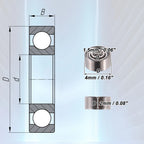 20 Pcs 681XZZ Deep Groove Ball Bearings for Automotive Applications