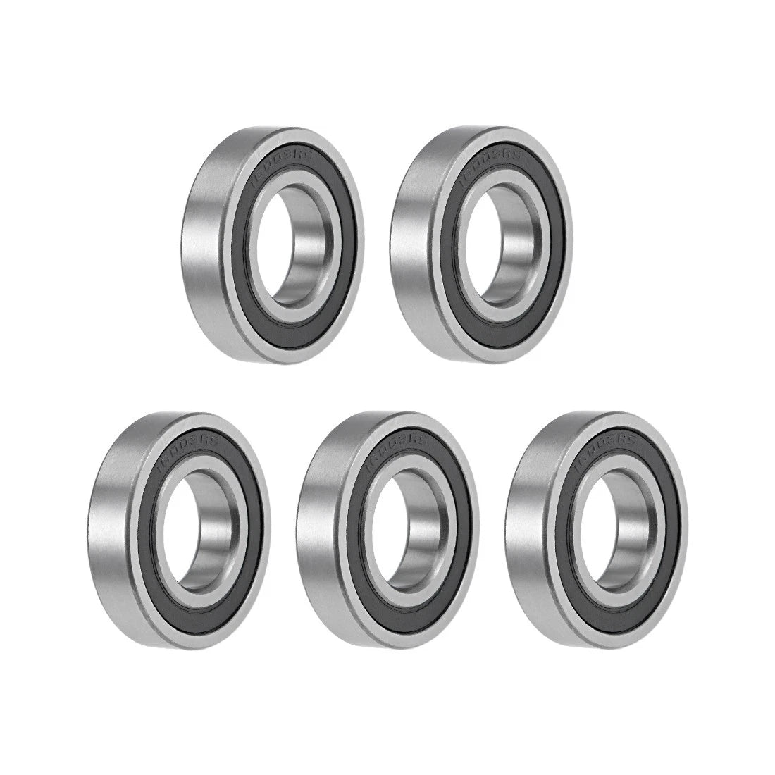 Set of 5 Ball Bearings 17x35x8mm Double Sealed Chrome Steel for Various Models